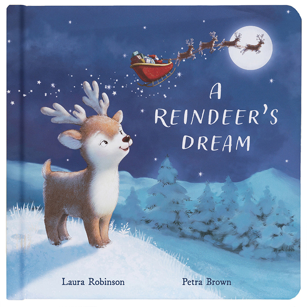 Jellycat Kinder A Reindeers Dream Book Buch 21x21 cm Größe Einheitsgröße