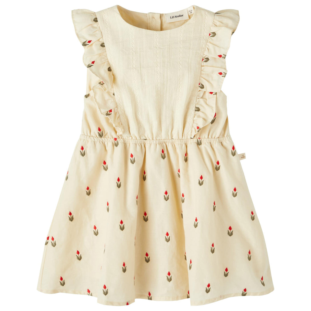 Lil’Atelier Kinder NMFHALMA SL DRESS LIL Kleid aus Bio-Baumwolle