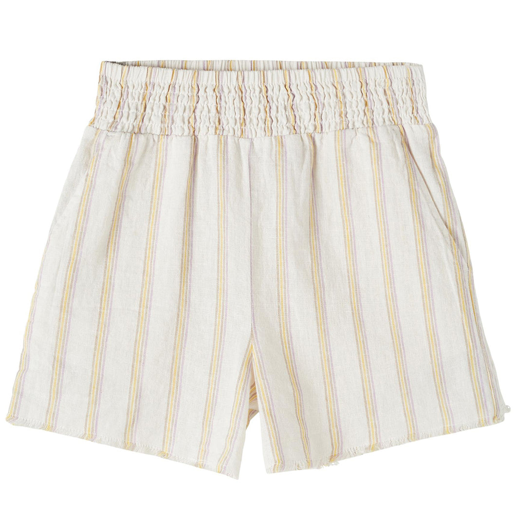 Name It Kinder NKFHALEA SHORTS Shorts aus Leinen mit Baumwolle