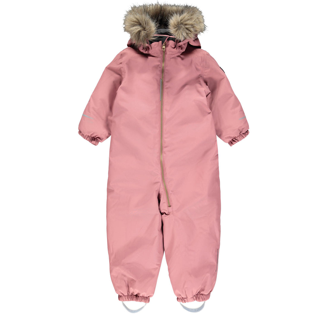 Name It Kinder NMFSNOW10 SUIT 3FO Mädchen Schneeanzug mit abnehmbarer Kapuze und abnehmbarem Kragen (Fake Fur)