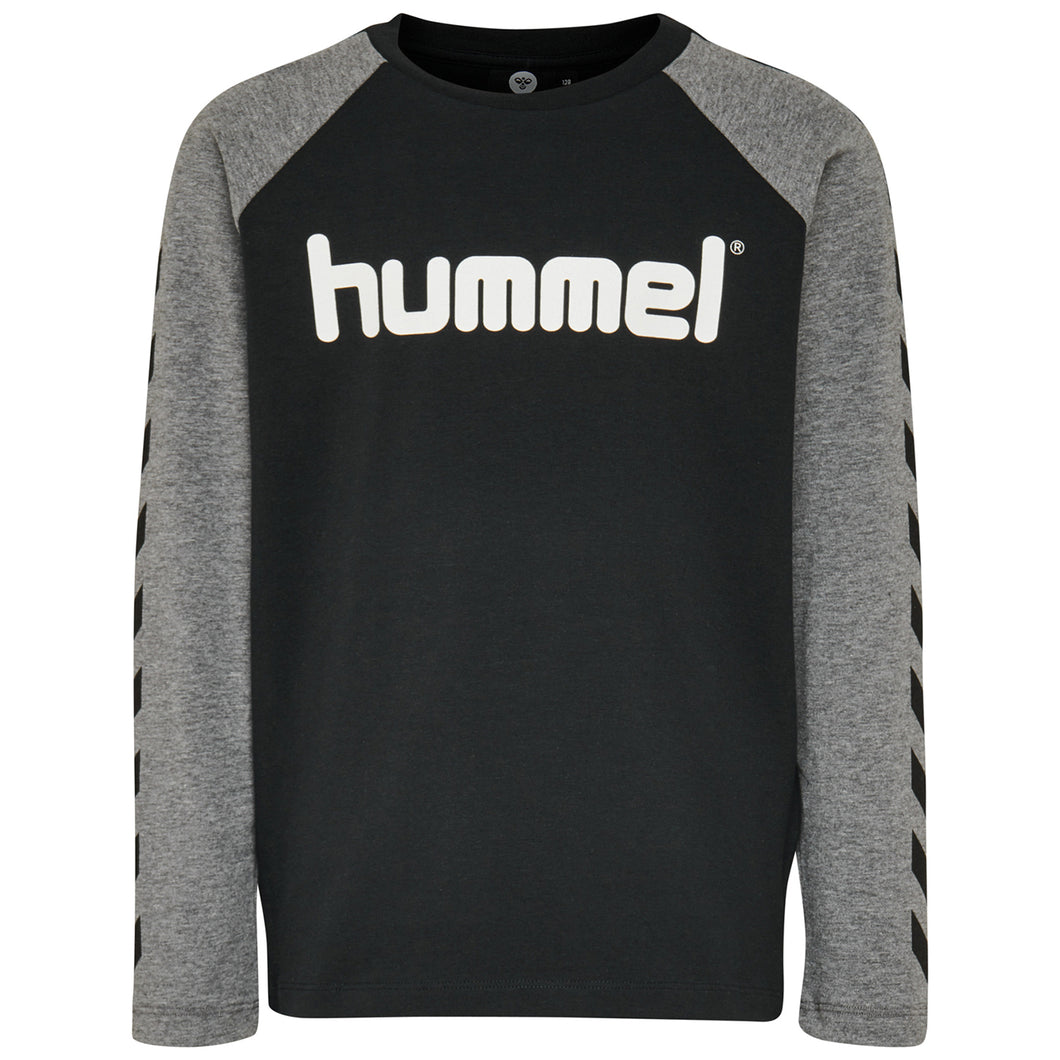 Hummel Kinder hmlBOYS T-SHIRT L/S Langarmshirt aus Baumwolle mit Elastan