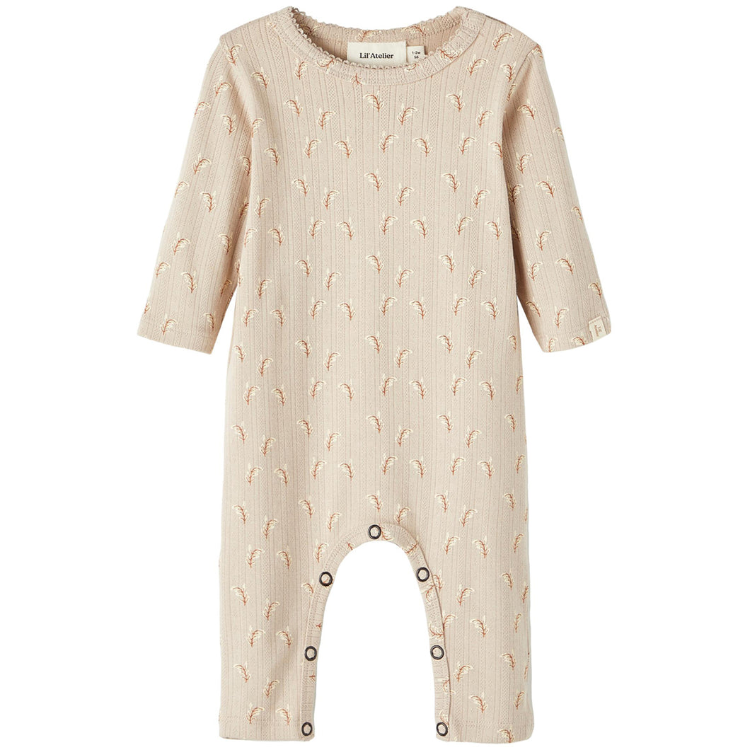 Lil'Atelier Kinder NBFLOLA LS NIGHT SUIT WI LIL Schlafanzug aus Bio-Baumwolle mit Elastan