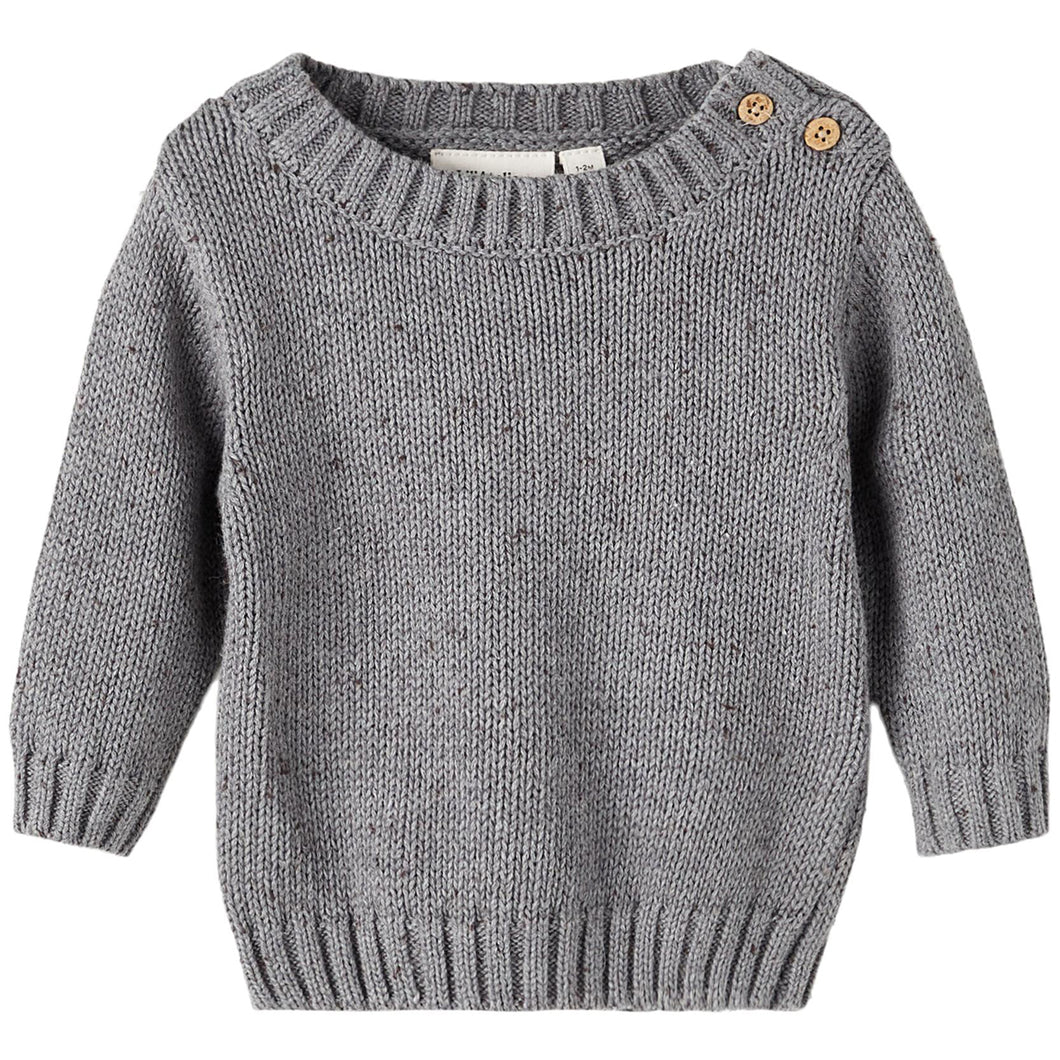 Lil'Atelier Kinder NBMGALTO LS KNIT WI1 LIL Strickpullover aus Bio-Baumwolle