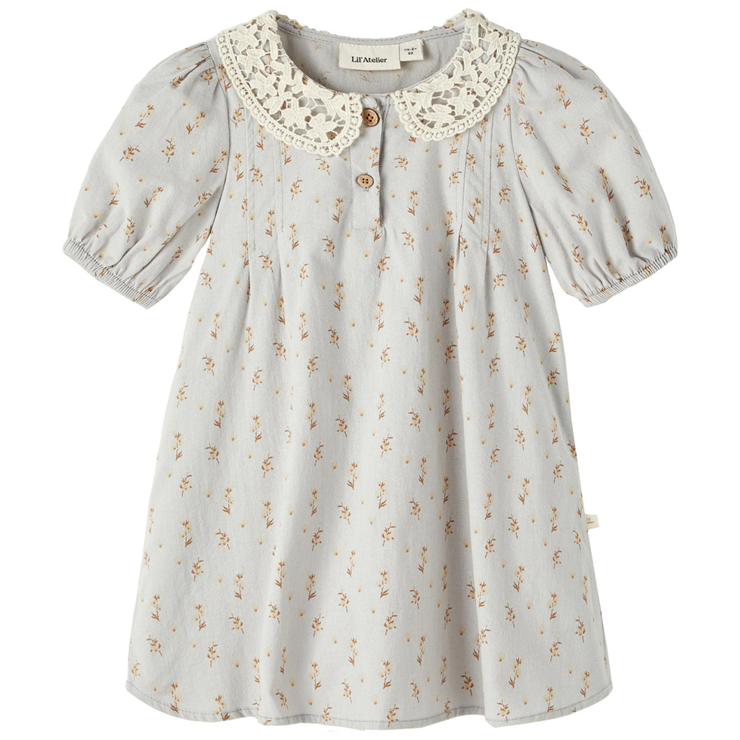 Lil’Atelier Kinder NMFDAISY SS LOOSE DRESS LIL Kurzarmkleid aus Bio-Baumwolle