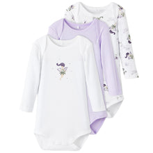 Das Bild in den Galerie-Viewer laden, Name It Kinder NBFBODY 3P LS ORCHID PETAL FAIRY NOOS 3er-Pack Langarmbody mit Bio-Baumwolle
