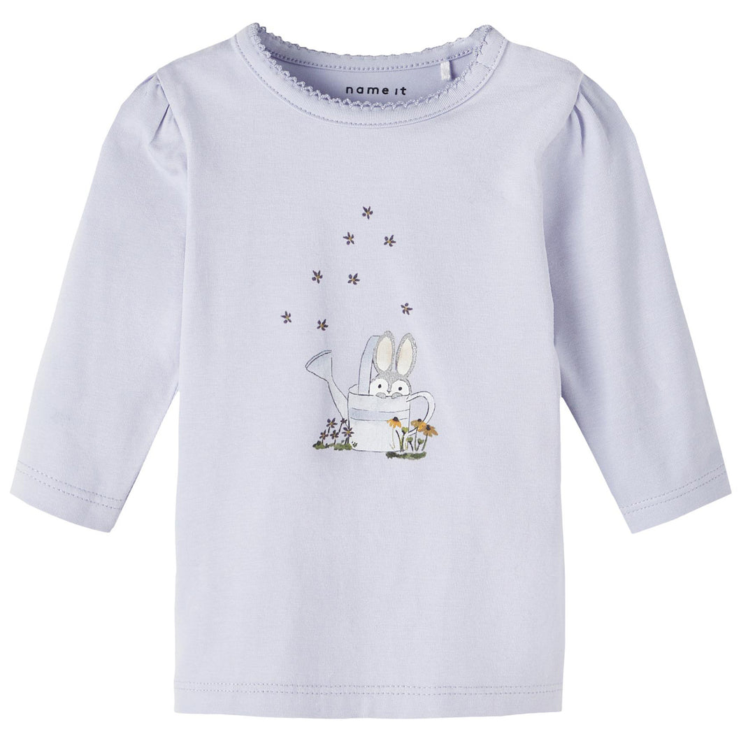 Name It Kinder NBFDALLIA LS TOP BOX Langarmshirt aus Bio-Baumwolle mit Elastan