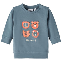 Das Bild in den Galerie-Viewer laden, Name It Kinder NBMFAFI LS SWEAT UNB Langarmshirt aus Bio-Baumwolle mit Elastan
