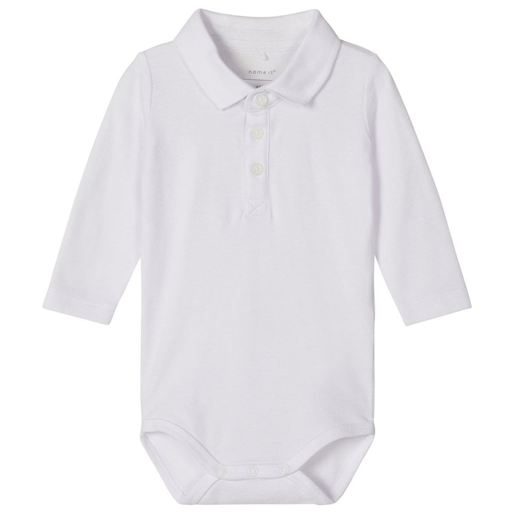 Name It Kinder NBMHEJIM LS POLO BODY aus Bio-Baumwolle mit Elastan