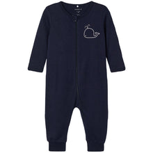 Das Bild in den Galerie-Viewer laden, Name It Kinder NBMNIGHTSUIT 2P ZIP DARK SAPPHIRE 2 NOOS aus Bio-Baumwolle
