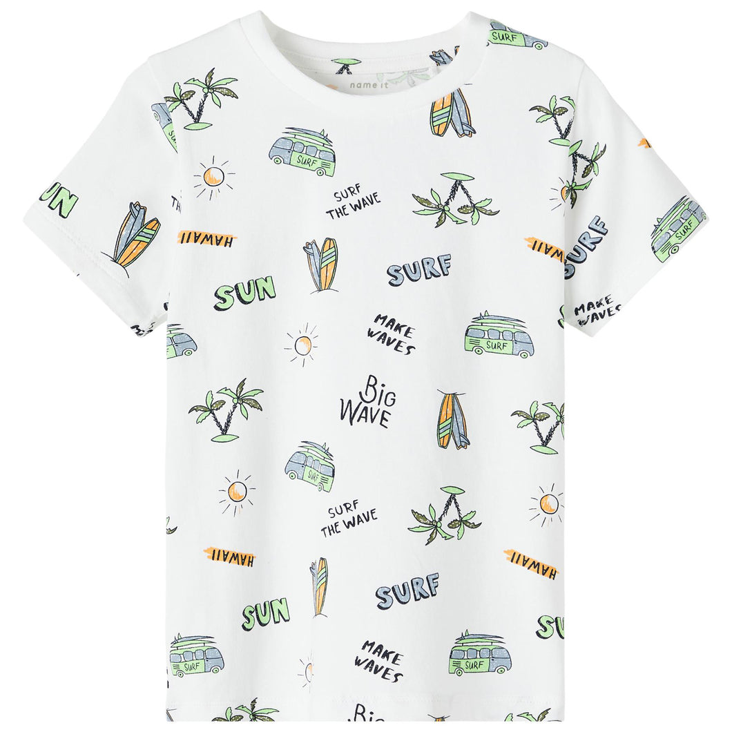 Name It Kinder NMMFASAK SS TOP T-Shirt aus Bio-Baumwolle mit Elastan