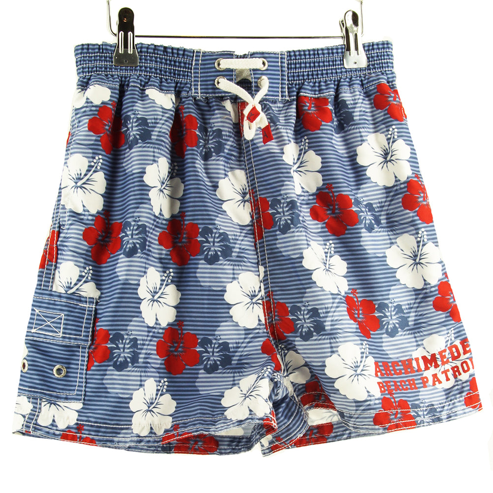Archimede Hawaii Rouge Boxer Kinder Badeshorts